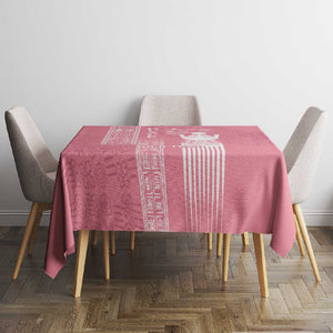 Personalized Adinkra Afro-Akan Culture Tablecloth Duafe - Women's Day
