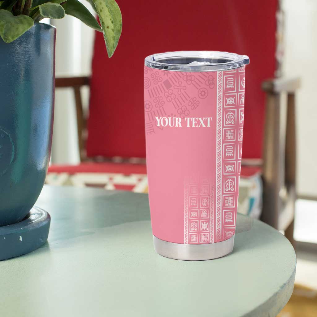 Personalized Adinkra Afro-Akan Culture Tumbler Cup Duafe - Women's Day