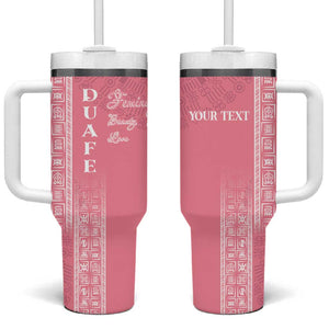 Personalized Adinkra Afro-Akan Culture Tumbler With Handle Duafe - Women's Day