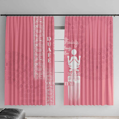 Personalized Adinkra Afro-Akan Culture Window Curtain Duafe - Women's Day