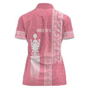 Personalized Adinkra Afro-Akan Culture Women Polo Shirt Duafe - Women's Day