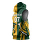 Personalised Australia Mix South Africa Rugby Sleeveless Hoodie Wallabies And Springboks - Champions Special Ver - African Pride