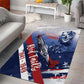 Tuskegee Airmen Red Tails Area Rug Straighten Up and Fly Right - Blue White - African Pride