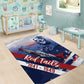 Tuskegee Airmen Red Tails Area Rug Straighten Up and Fly Right - Blue White - African Pride