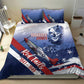Tuskegee Airmen Red Tails Bedding Set Straighten Up and Fly Right - Blue White - African Pride