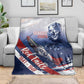 Tuskegee Airmen Red Tails Blanket Straighten Up and Fly Right - Blue White - African Pride