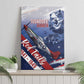 Tuskegee Airmen Red Tails Canvas Wall Art Straighten Up and Fly Right - Blue White - African Pride