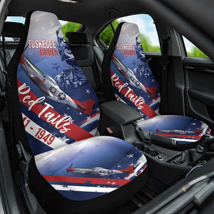 Tuskegee Airmen Red Tails Car Seat Cover Straighten Up and Fly Right - Blue White - African Pride