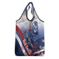 Tuskegee Airmen Red Tails Grocery Bag Straighten Up and Fly Right - Blue White - African Pride