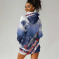 Tuskegee Airmen Red Tails Hoodie Dress Straighten Up and Fly Right - Blue White - African Pride