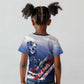 Tuskegee Airmen Red Tails Kid T shirt Straighten Up and Fly Right - Blue White - African Pride