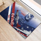 Tuskegee Airmen Red Tails Rubber Doormat Straighten Up and Fly Right - Blue White - African Pride