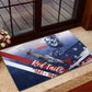 Tuskegee Airmen Red Tails Rubber Doormat Straighten Up and Fly Right - Blue White - African Pride
