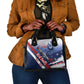 Tuskegee Airmen Red Tails Shoulder Handbag Straighten Up and Fly Right - Blue White - African Pride