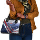 Tuskegee Airmen Red Tails Shoulder Handbag Straighten Up and Fly Right - Blue White - African Pride