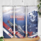 Tuskegee Airmen Red Tails Skinny Tumbler Straighten Up and Fly Right - Blue White - African Pride