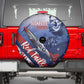 Tuskegee Airmen Red Tails Spare Tire Cover Straighten Up and Fly Right - Blue White - African Pride