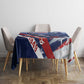 Tuskegee Airmen Red Tails Tablecloth Straighten Up and Fly Right - Blue White - African Pride