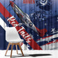 Tuskegee Airmen Red Tails Window Curtain Straighten Up and Fly Right - Blue White - African Pride