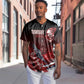 Tuskegee Airmen Red Tails Baseball Jersey Straighten Up and Fly Right - Black Red - African Pride