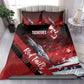 Tuskegee Airmen Red Tails Bedding Set Straighten Up and Fly Right - Black Red - African Pride