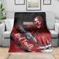 Tuskegee Airmen Red Tails Blanket Straighten Up and Fly Right - Black Red - African Pride