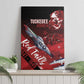 Tuskegee Airmen Red Tails Canvas Wall Art Straighten Up and Fly Right - Black Red - African Pride