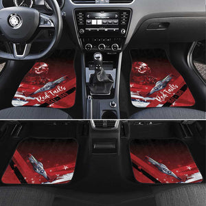Tuskegee Airmen Red Tails Car Mats Straighten Up and Fly Right - Black Red - African Pride