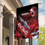 Tuskegee Airmen Red Tails Garden Flag Straighten Up and Fly Right - Black Red - African Pride