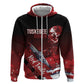Tuskegee Airmen Red Tails Hoodie Straighten Up and Fly Right - Black Red - African Pride