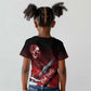 Tuskegee Airmen Red Tails Kid T shirt Straighten Up and Fly Right - Black Red - African Pride
