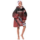 Tuskegee Airmen Red Tails Kid Wearable Blanket Hoodie Straighten Up and Fly Right - Black Red - African Pride