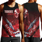 Tuskegee Airmen Red Tails Men Tank Top Straighten Up and Fly Right - Black Red - African Pride