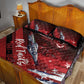 Tuskegee Airmen Red Tails Quilt Bed Set Straighten Up and Fly Right - Black Red - African Pride