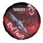 Tuskegee Airmen Red Tails Spare Tire Cover Straighten Up and Fly Right - Black Red - African Pride
