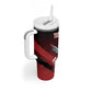 Tuskegee Airmen Red Tails Tumbler With Handle Straighten Up and Fly Right - Black Red - African Pride