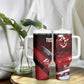 Tuskegee Airmen Red Tails Tumbler With Handle Straighten Up and Fly Right - Black Red - African Pride