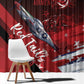Tuskegee Airmen Red Tails Window Curtain Straighten Up and Fly Right - Black Red - African Pride