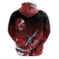 Tuskegee Airmen Red Tails Zip Hoodie Straighten Up and Fly Right - Black Red - African Pride