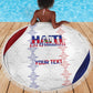 Les Grenadiers Afro-Haiti Personalized Beach Blanket Voodoo Veve Papa Legba - African Pride