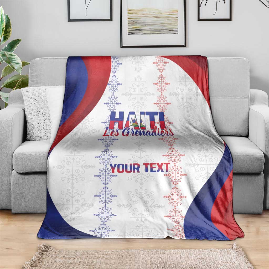 Les Grenadiers Afro-Haiti Personalized Blanket Voodoo Veve Papa Legba - African Pride