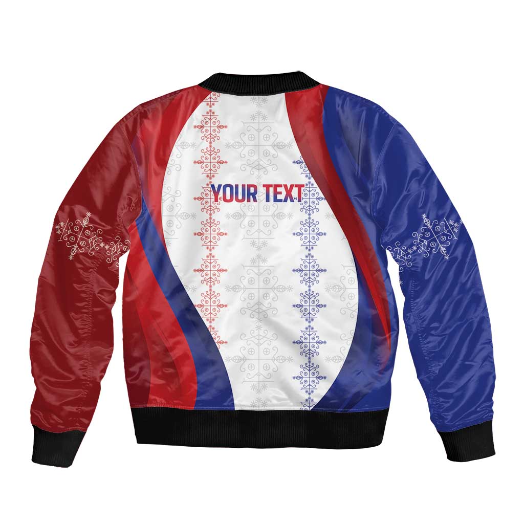 Les Grenadiers Afro-Haiti Personalized Bomber Jacket Voodoo Veve Papa Legba - African Pride