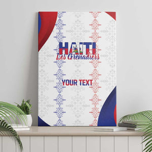 Les Grenadiers Afro-Haiti Personalized Canvas Wall Art Voodoo Veve Papa Legba - African Pride
