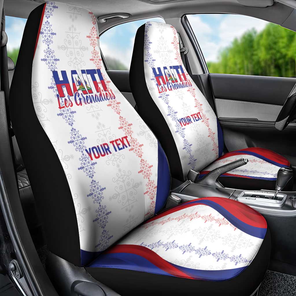 Les Grenadiers Afro-Haiti Personalized Car Seat Cover Voodoo Veve Papa Legba - African Pride