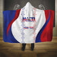 Les Grenadiers Afro-Haiti Personalized Hooded Blanket Voodoo Veve Papa Legba - African Pride