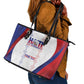 Les Grenadiers Afro-Haiti Personalized Leather Tote Bag Voodoo Veve Papa Legba - African Pride