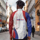 Les Grenadiers Afro-Haiti Personalized Long Sleeve Button Shirt Voodoo Veve Papa Legba - African Pride