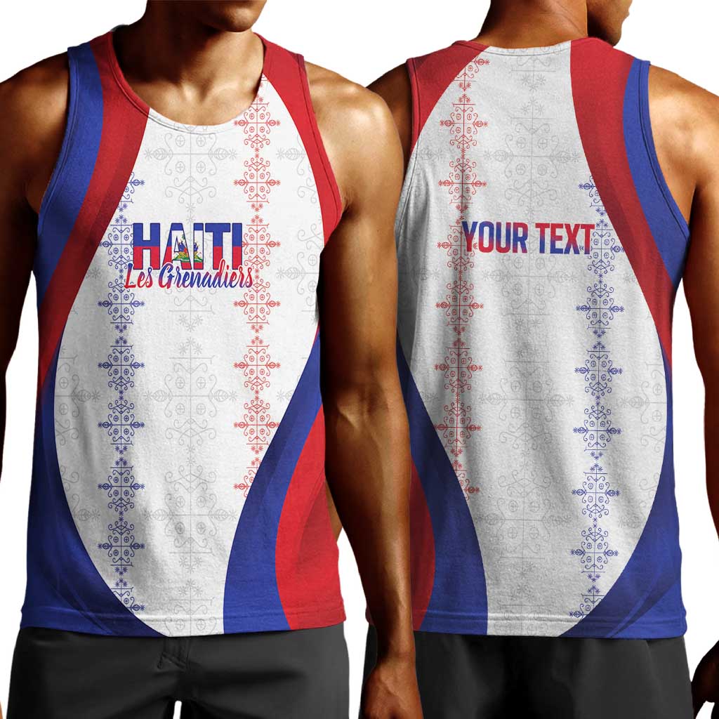 Les Grenadiers Afro-Haiti Personalized Men Tank Top Voodoo Veve Papa Legba - African Pride