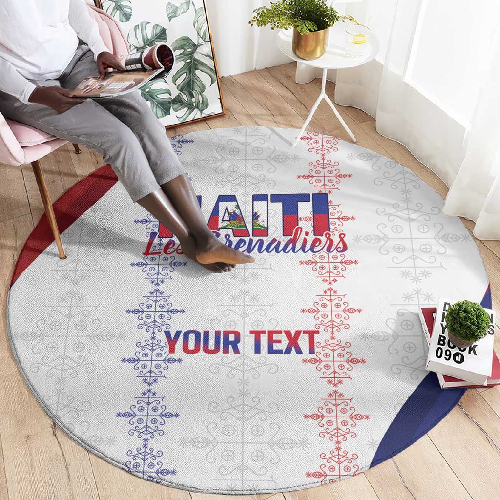 Les Grenadiers Afro-Haiti Personalized Round Carpet Voodoo Veve Papa Legba - African Pride