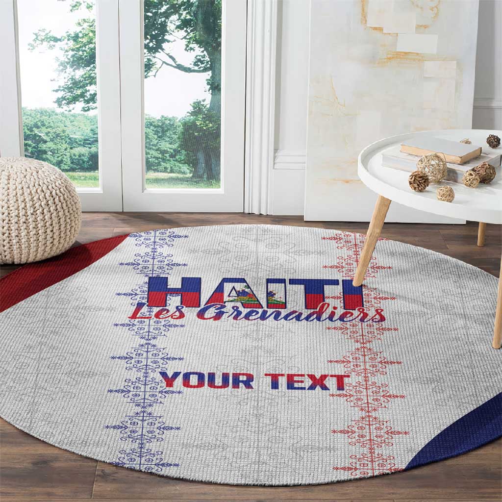 Les Grenadiers Afro-Haiti Personalized Round Carpet Voodoo Veve Papa Legba - African Pride